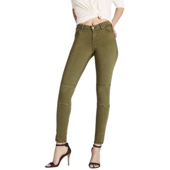 Lucky Brand Sasha Super Skinny w/ Ankle Zipper in Olive - Picture 1 of 13